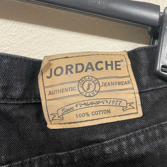 Jordache Women's Vintage Black Denim Tapered Jeans Size 17/18 Retro 1970s - Picture 9 of 9